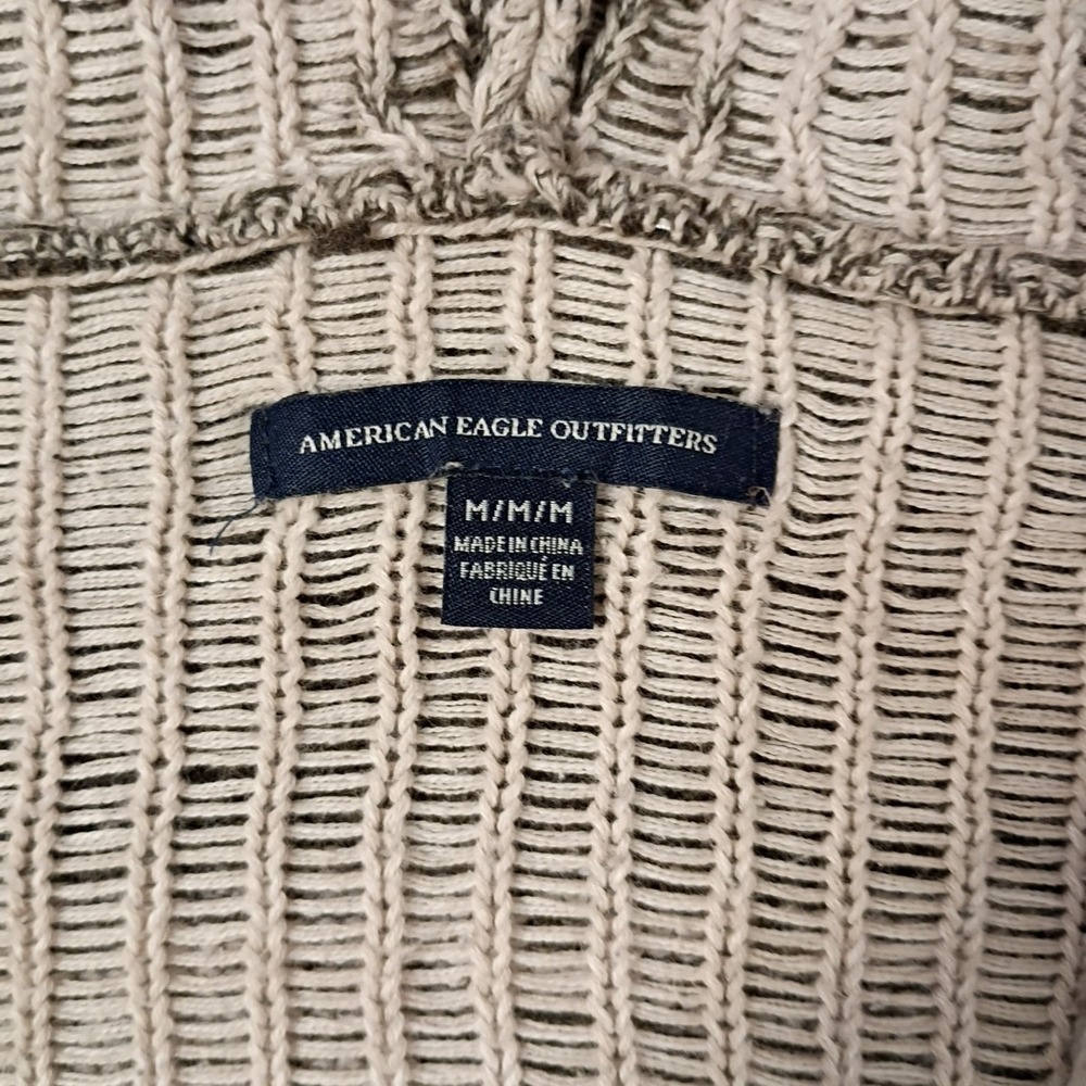 American Eagle Sweater Womens Medium Pullover Southwest Aztec Geometric Hooded - Picture 2 of 8